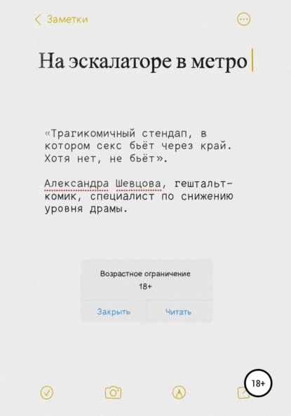 На эскалаторе в метро - Александра Сергеевна Шевцова