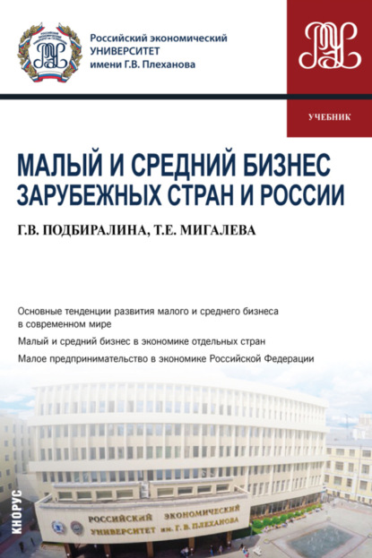 Малый и средний бизнес зарубежных стран и России. (Бакалавриат, Магистратура). Учебник. - Галина Викторовна Подбиралина