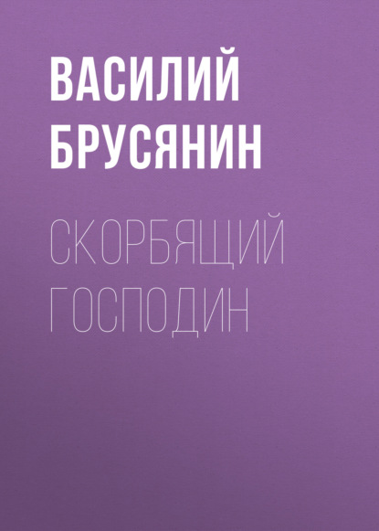 Скорбящий господин - Василий Брусянин