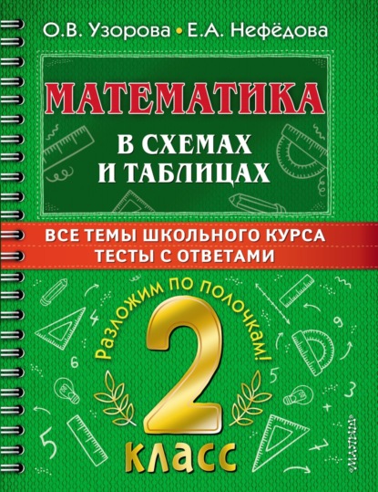 Математика в схемах и таблицах. Все темы школьного курса. Тесты с ответами. 2 класс - О. В. Узорова