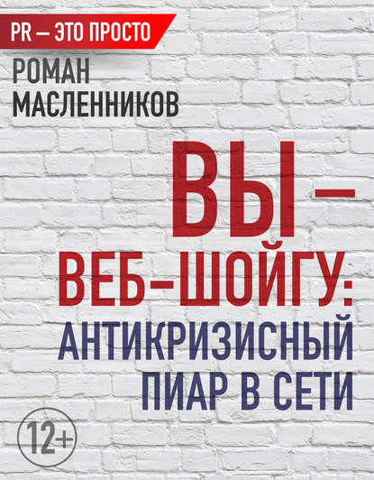 Вы – веб-Шойгу: Антикризисный пиар в Сети - Роман Масленников