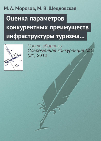 Оценка параметров конкурентных преимуществ инфраструктуры туризма (на примере учреждений туристского профиля Наро-Фоминского муниципального района) - М. А. Морозов