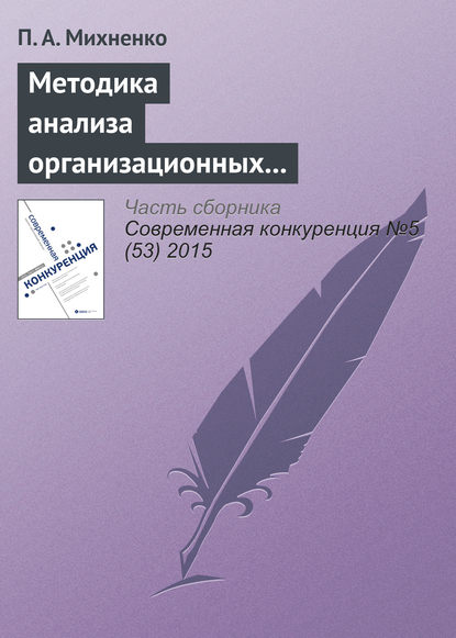 Методика анализа организационных конфигураций - П. А. Михненко