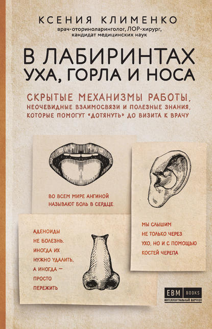 В лабиринтах уха, горла и носа. Скрытые механизмы работы, неочевидные взаимосвязи и полезные знания, которые помогут «дотянуть» до визита к врачу — Ксения Клименко