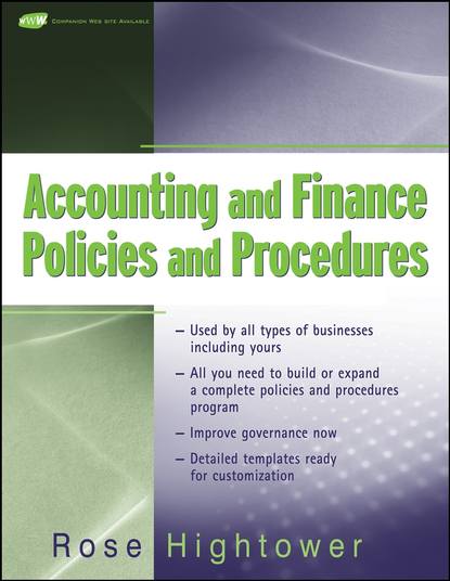 Accounting and Finance Policies and Procedures - Группа авторов