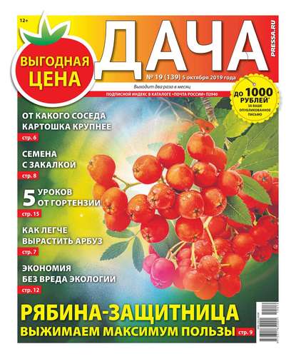 Дача Pressa.ru 19-2019 — Редакция газеты Дача Pressa.ru