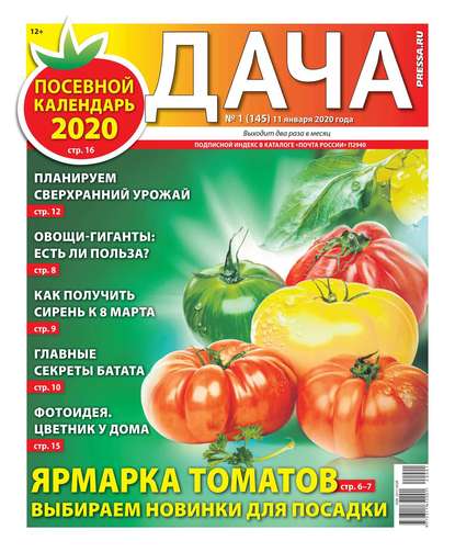 Дача Pressa.ru 01-2020 — Редакция газеты Дача Pressa.ru